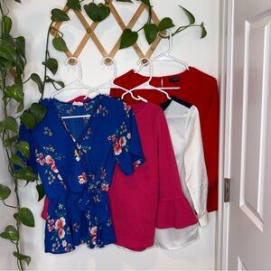 BUNDLE The Limited Blouses Ann Taylor Blouse and Sienna Sky Top